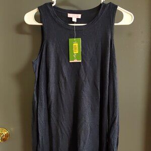 Lilly Pulitzer Women's XS Long Sleeve Cold Shoulder Top Blue Brand New With Tags